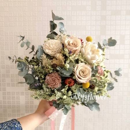 Y023婚禮會場乾燥捧花乾燥花束台南花店