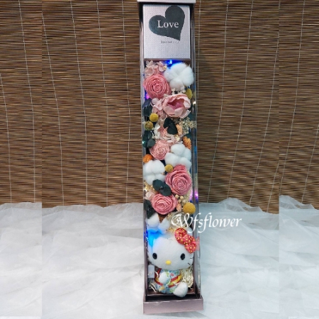 Q051乾燥花禮盒台南花店代客送花