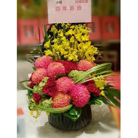 C015精緻盆花喜慶會場佈置盆花