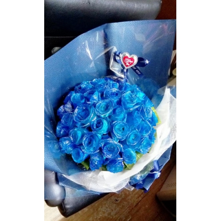 A021藍玫瑰花束生日花束情人節花束