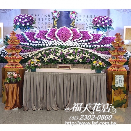 P82​蓮花寶塔佈置~元寶塔佈置~金磚寶塔~安靈寶塔~台北市辛亥路~板橋殯儀館~台北民權殯儀館