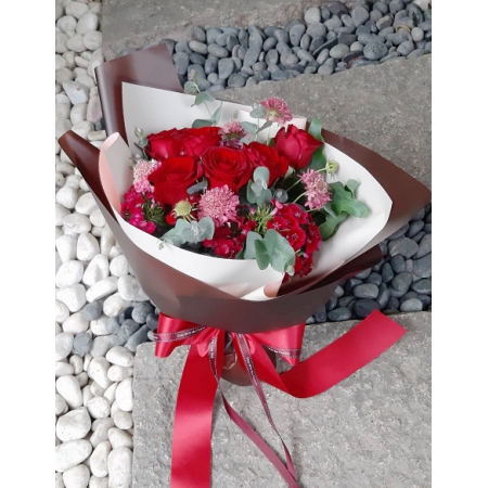 A026紅玫瑰花束情人節花束生日浪漫花束