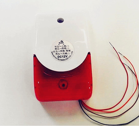 紅白閃燈警報器-4線式DC