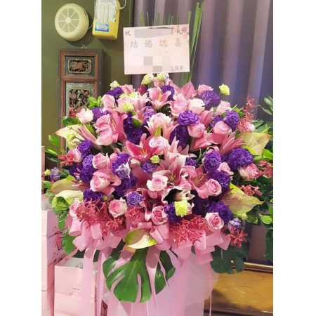 J020祝賀高架花籃開幕結婚會場廟會祝賀(1個)